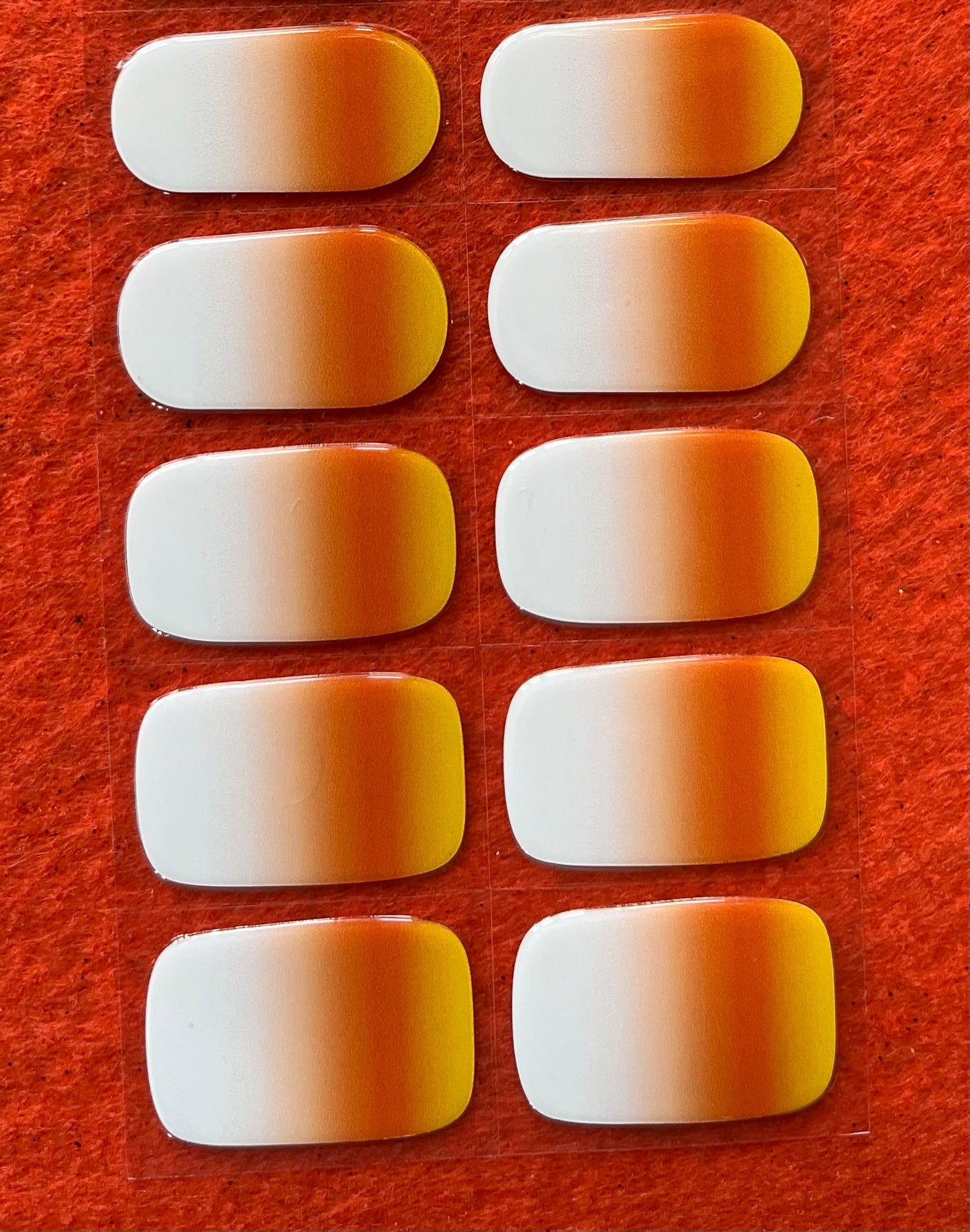 N291 candy corn Gels - LED Lamp Gel Wraps Halloween