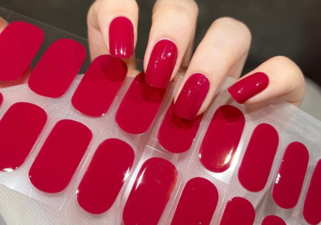 2053 red red red 2.0 22 strips - No Lamp Needed Gel Wraps