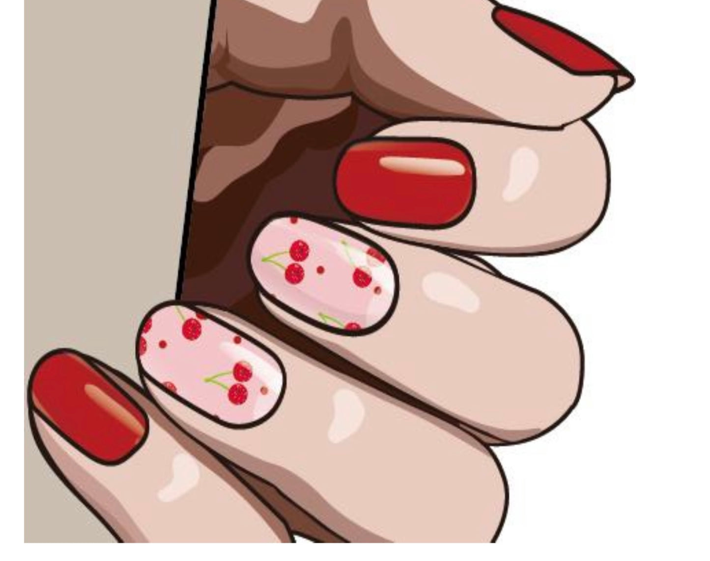 N250 Cherries Gels - LED Lamp Gel Wraps