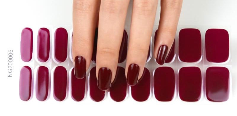 N005 dark wine - LED Lamp Gel Wraps