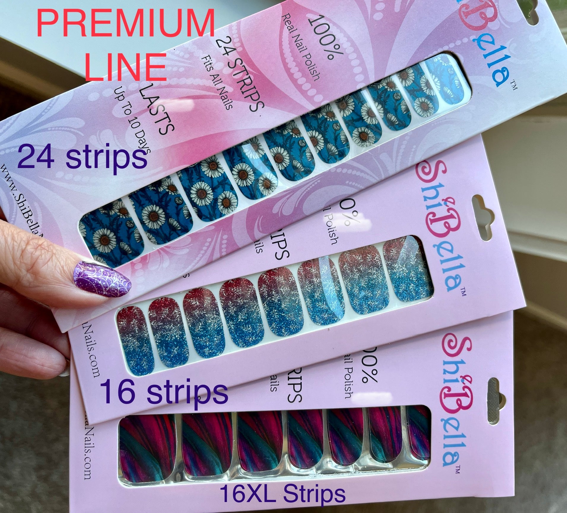 1. UPDATED PREMIUM Regular Strips - 16 to 24 Strips – ShiBella Nails