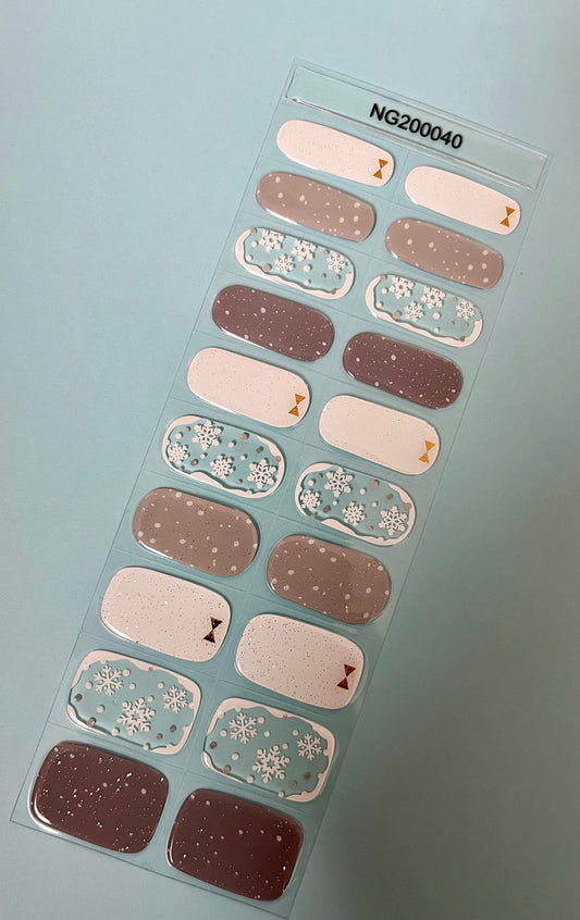 N040 overlay flakes - LED Lamp Gel Wraps Holiday