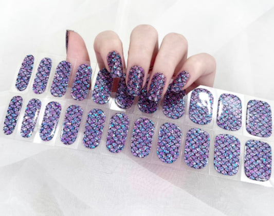 2034 mermaids 2.0 22 strips - No Lamp Needed Gel Wraps