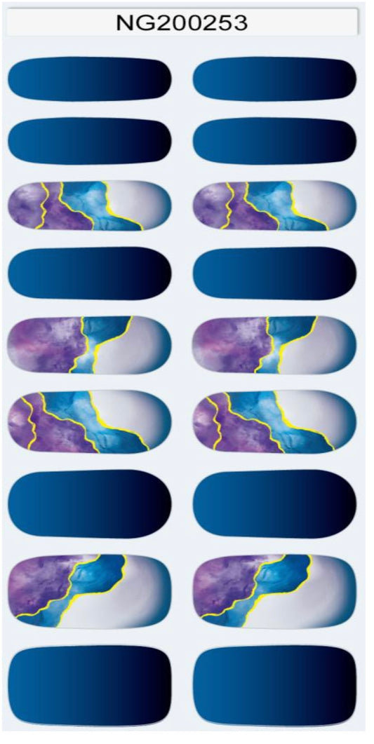 N253 stunning blues Gels - LED Lamp Gel Wraps