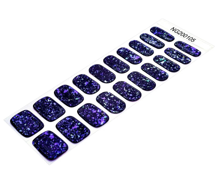 N105 purple crystals - LED Lamp Gel Wraps