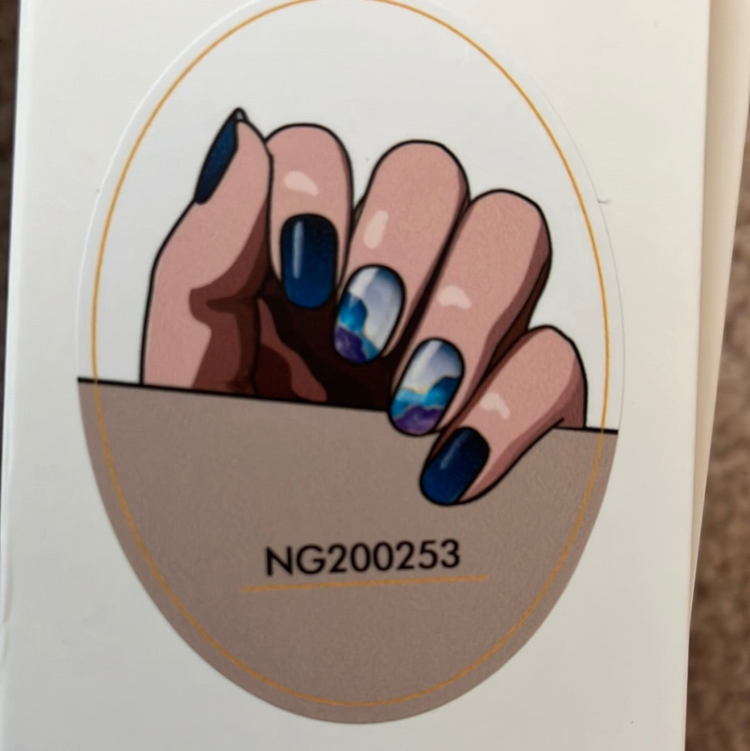 N253 stunning blues Gels  - LED Lamp Gel Wraps