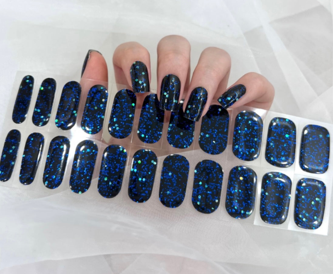 2020 wow blues!!  2.0 22 strips - No Lamp Needed Gel Wraps