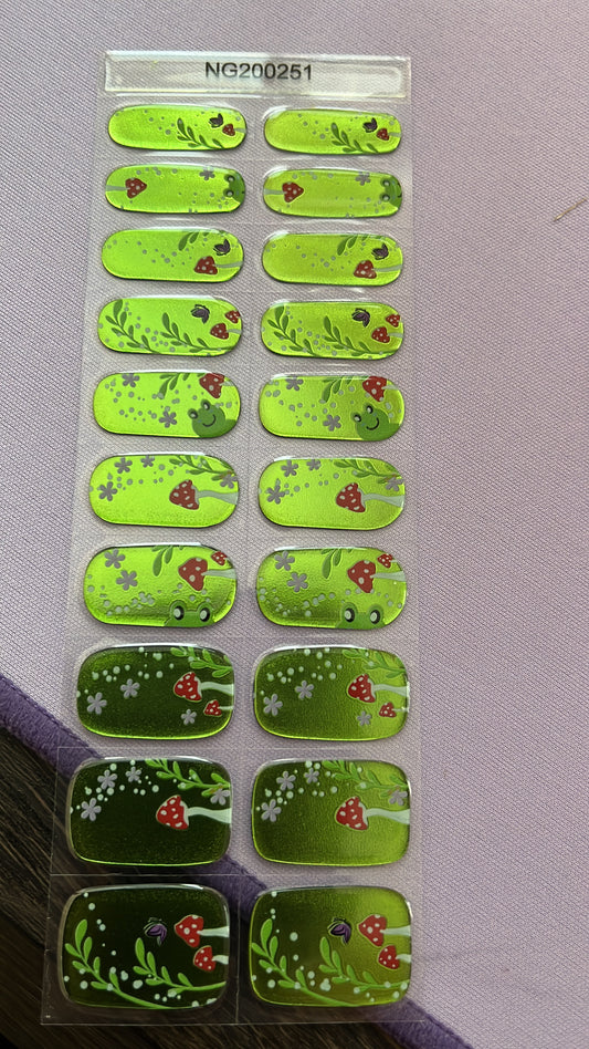 N251 Garden Beauty Gels - LED Lamp Gel Wraps