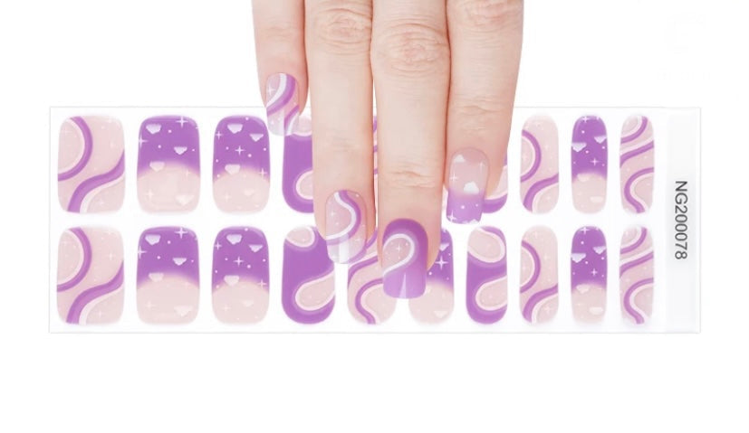 N078 Purple Over Me - LED Lamp Gel Wraps