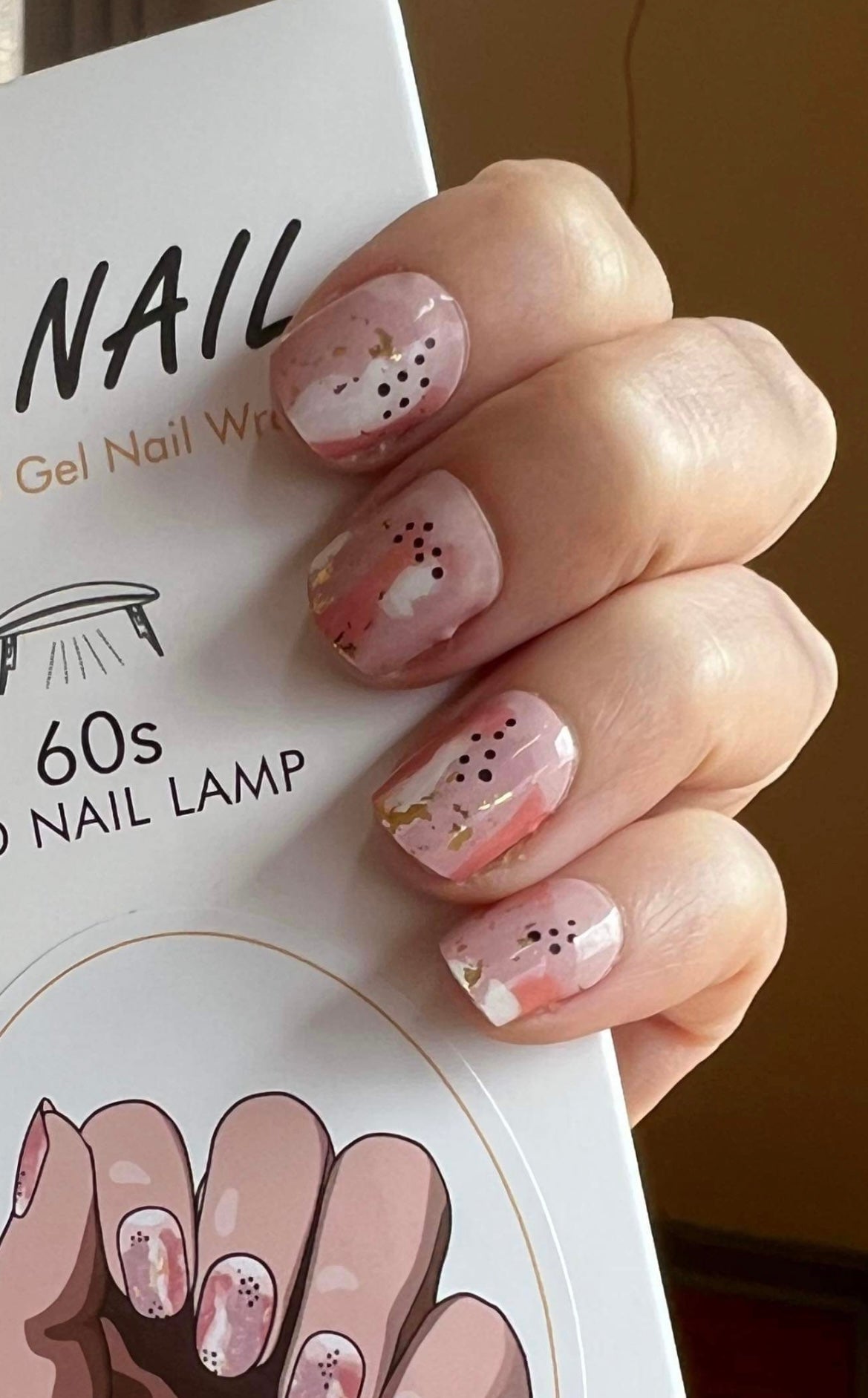 N163 Pink Florals - LED Lamp Gel Wraps