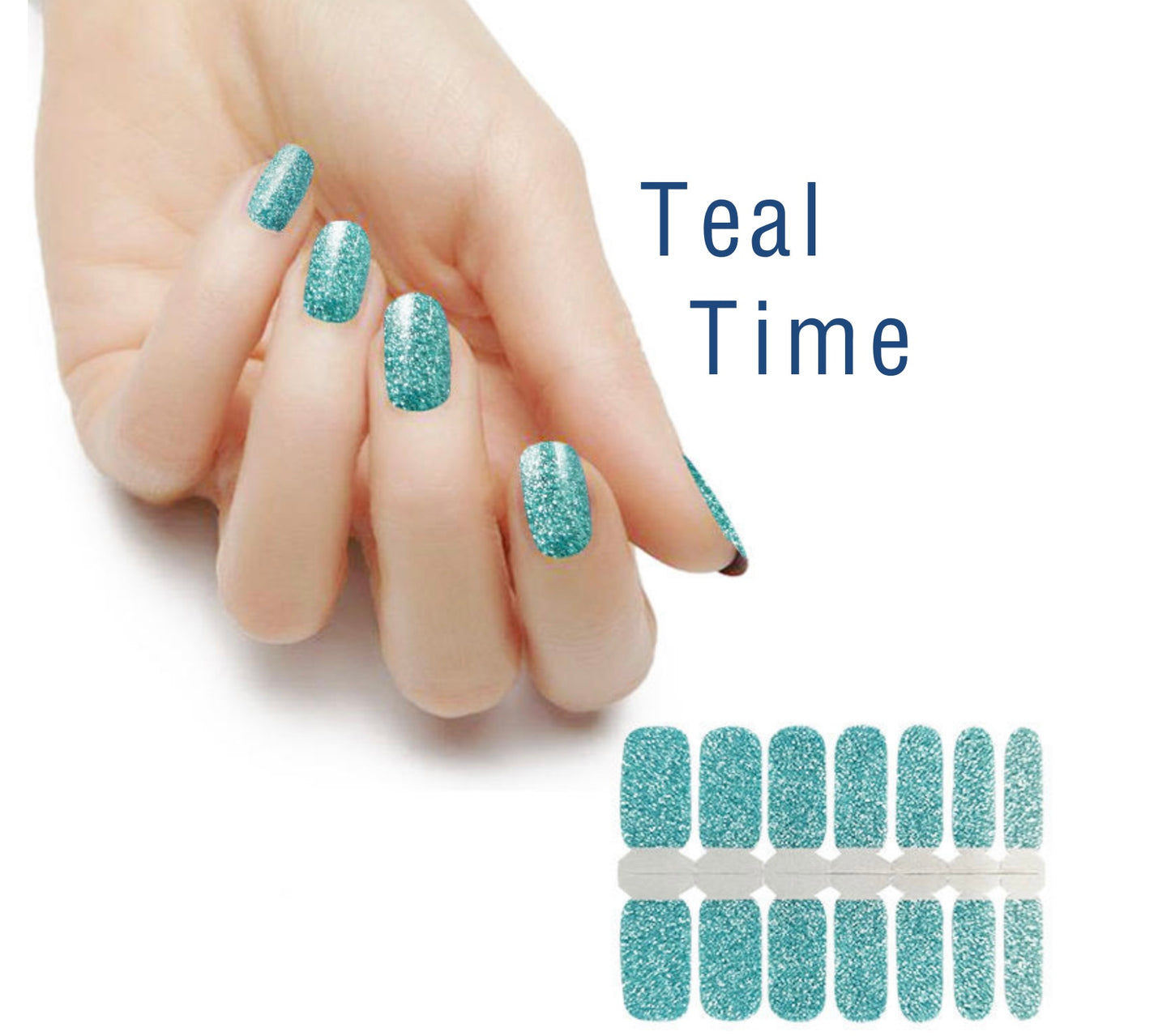 Teal Time Glitter - Petite size