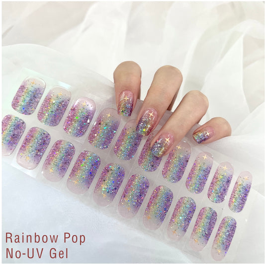 Rainbow Pop - No-UV Gel Wraps