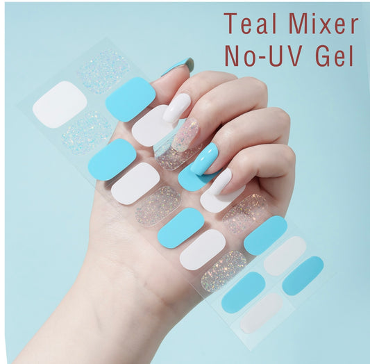 Teal Mixer 1019- No-UV Gel Wraps